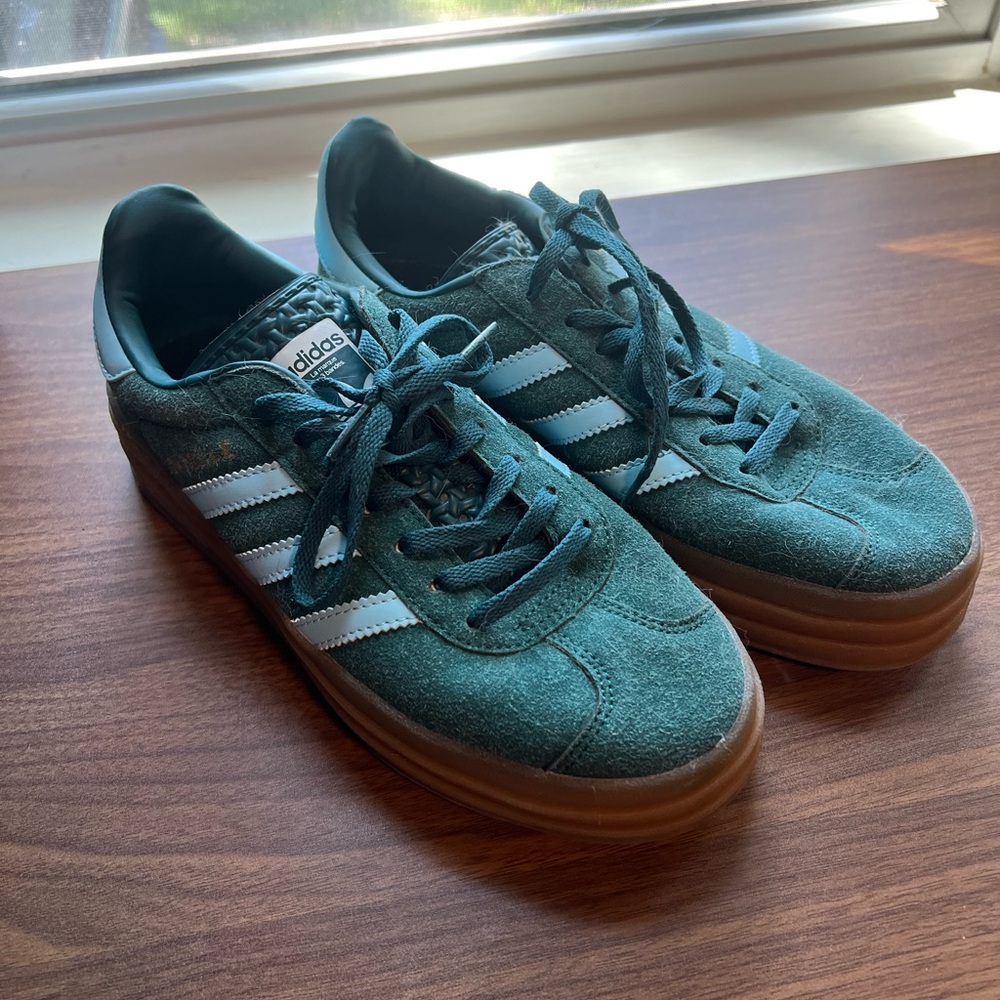 Adidas green gazelle stacked
